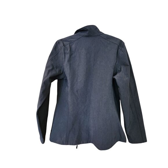 Port Authority Ladies Medium Gray Soft Shell Jacket - Picture 2 of 3